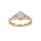 LADIES RING 0.25CT ROUND DIAMOND 10K YELLOW GOLD