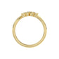 LADIES RING 0.20CT ROUND DIAMOND 14K YELLOW GOLD