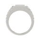 “Elegant Men’S Fashion Ring 0.10Ct Round Diamond Sterling Silver White Luxury Statement Jewelry For Men