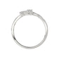 Ladies Elysian Heart Ring 0.15Ct Round Diamond Sterling Silver White – Romantic Fine Jewelry For Women