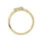 LADIES RING 0.15CT ROUND DIAMOND 10K YELLOW GOLD