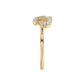 LADIES RING 0.15CT ROUND DIAMOND 10K YELLOW GOLD