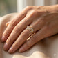 LADIES RING 0.15CT ROUND DIAMOND 10K YELLOW GOLD