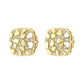 “Ladies Nugget-Fashion Earrings 0.15Ct Round Diamond 10K Yellow Gold – Elegant Women’S Fashion Jewelry Gift