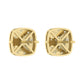 “Ladies Nugget-Fashion Earrings 0.15Ct Round Diamond 10K Yellow Gold – Elegant Women’S Fashion Jewelry Gift