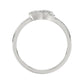 Ladies Lucky Horseshoe Fashion Ring 0.10Ct Round Diamond Sterling Silver White – Double Horseshoe Fashion Jewelry