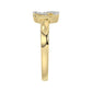 LADIES RING 0.10CT ROUND DIAMOND 10K YELLOW GOLD