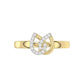 LADIES RING 0.10CT ROUND DIAMOND 10K YELLOW GOLD