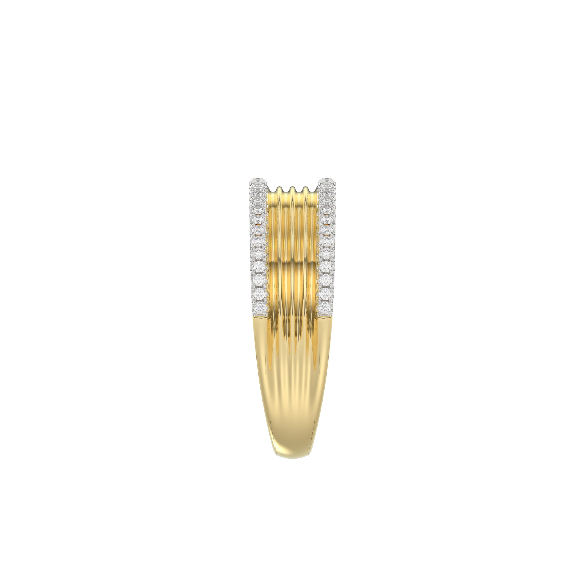 LADIES RING 0.20CT ROUND DIAMOND 10K YELLOW GOLD
