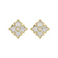 LADIES EARRING 0.25CT ROUND DIAMOND 10K YELLOW GOLD