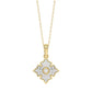 LADIES PENDANT 0.25CT ROUND DIAMOND 10K YELLOW GOLD
