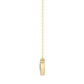 LADIES NECKLACE 0.10CT ROUND DIAMOND 10K YELLOW GOLD