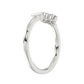 Sterling Silver Diamond Fashion Ring For Women 0.10 Ct Round Cut Elegant Ladies Ring