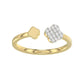 LADIES RING 0.10CT ROUND DIAMOND 10K YELLOW GOLD