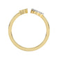 LADIES RING 0.10CT ROUND DIAMOND 10K YELLOW GOLD