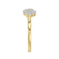 LADIES RING 0.10CT ROUND DIAMOND 10K YELLOW GOLD