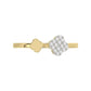 LADIES RING 0.10CT ROUND DIAMOND 10K YELLOW GOLD