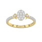 LADIES RING 0.33CT ROUND DIAMOND 10K YELLOW GOLD