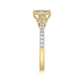 LADIES RING 0.33CT ROUND DIAMOND 10K YELLOW GOLD