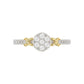 LADIES RING 0.33CT ROUND DIAMOND 10K YELLOW GOLD