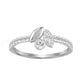 Elegance Ladies Round Diamond Cluster Fashion Ring In 10K White Gold – Marquise Design