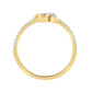 Elegance Ladies Round Diamond Cluster Fashion Ring In 10K Yellow Gold – Marquise Design