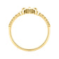 Classic 0.10Ct Round Diamond Ring In Yellow Gold  For Women