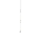 14K White Gold 0.16Ct Ladies Pearl Necklace  Round Diamond Bezel Design