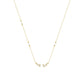 LADIES NECKLACE 0.16CT ROUND/PEARL DIAMOND 14K YELLOW GOLD