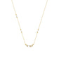 LADIES NECKLACE 0.16CT ROUND/PEARL DIAMOND 14K YELLOW GOLD