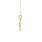 10K Yellow Gold letter 'J' Fashion Pendant With Chain - 0.20 CT Round Diamond Ladies Jewelry Gift