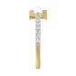 Women’S 10K Yellow Gold Letter “N” Diamond & Pearl Ring 0.10Ct Round Diamond Fine Jewelry