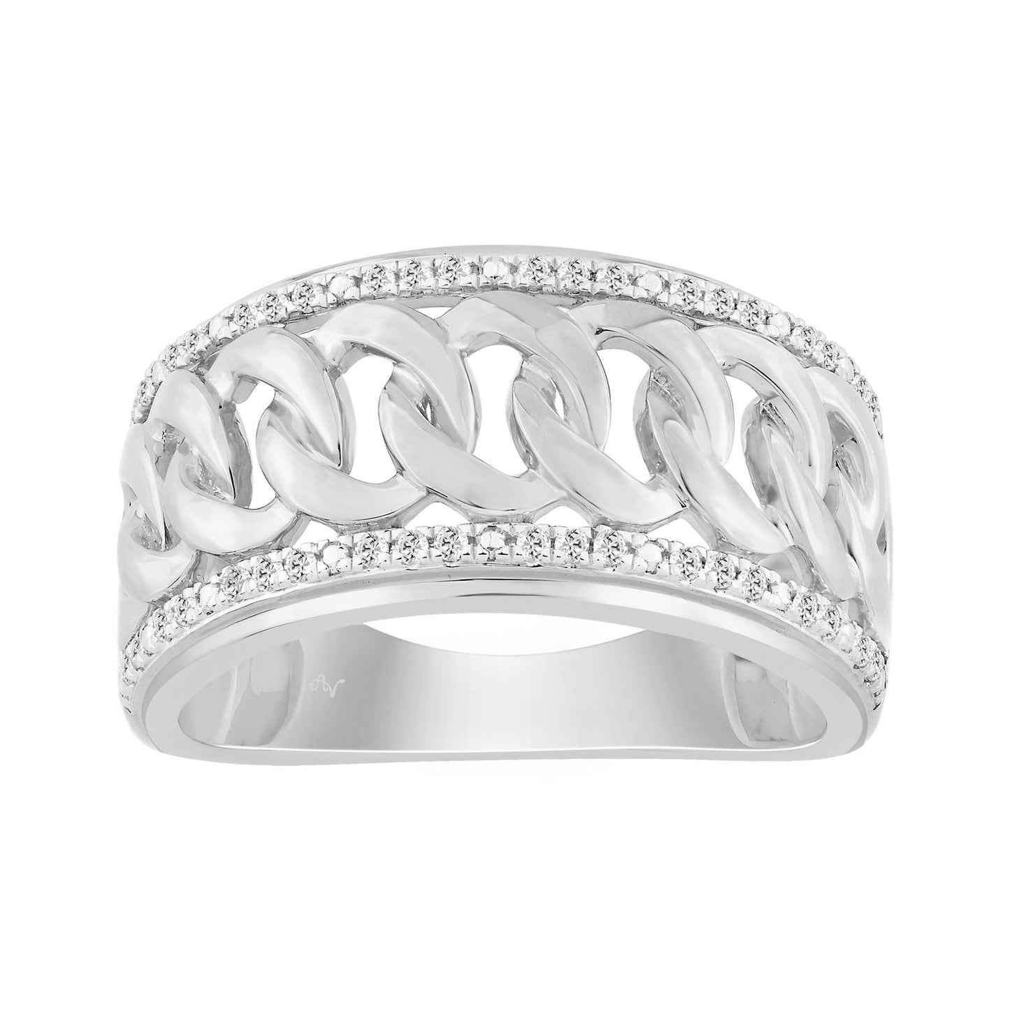 Elegant 0.20Ct Round Diamond Men’S Ring In Sterling Silver Classic Statement Jewelry For Men