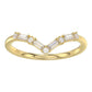 10K Yellow Gold 0.16Ct Ladies Fashion Ring Featuring Sparkling Round And Baguette Diamonds. A Timeless And Elegant Jewelry Piece Designed For Daily We