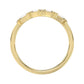 10K Yellow Gold 0.16Ct Ladies Fashion Ring Featuring Sparkling Round And Baguette Diamonds. A Timeless And Elegant Jewelry Piece Designed For Daily We