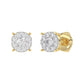 LADIES EARRINGS 0.30CT ROUND DIAMOND 14K YELLOW GOLD (SI QUALITY)
