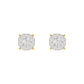 LADIES EARRINGS 0.30CT ROUND DIAMOND 14K YELLOW GOLD (SI QUALITY)
