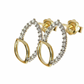 Diamond Earrings - 18kt Yellow Gold