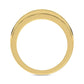 MEN'S BAND 1.00CT ROUND DIAMOND 10K YELLOW GOLD