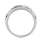 MEN'S BAND 0.50CT ROUND DIAMOND 10K WHITE GOLD