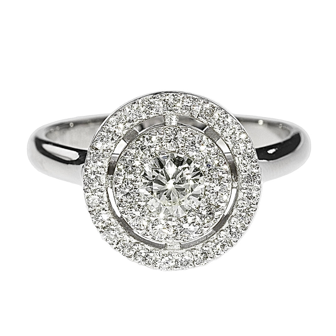 GIA Diamond Engagement Ring - Platinum