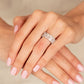 Diamond Engagement Ring - 18kt White Gold