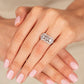 Diamond Engagement Ring - 18kt White Palladium Gold