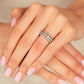 Diamond Engagement Ring - 18kt White Gold