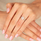 Diamond Engagement Ring - 18kt White Gold