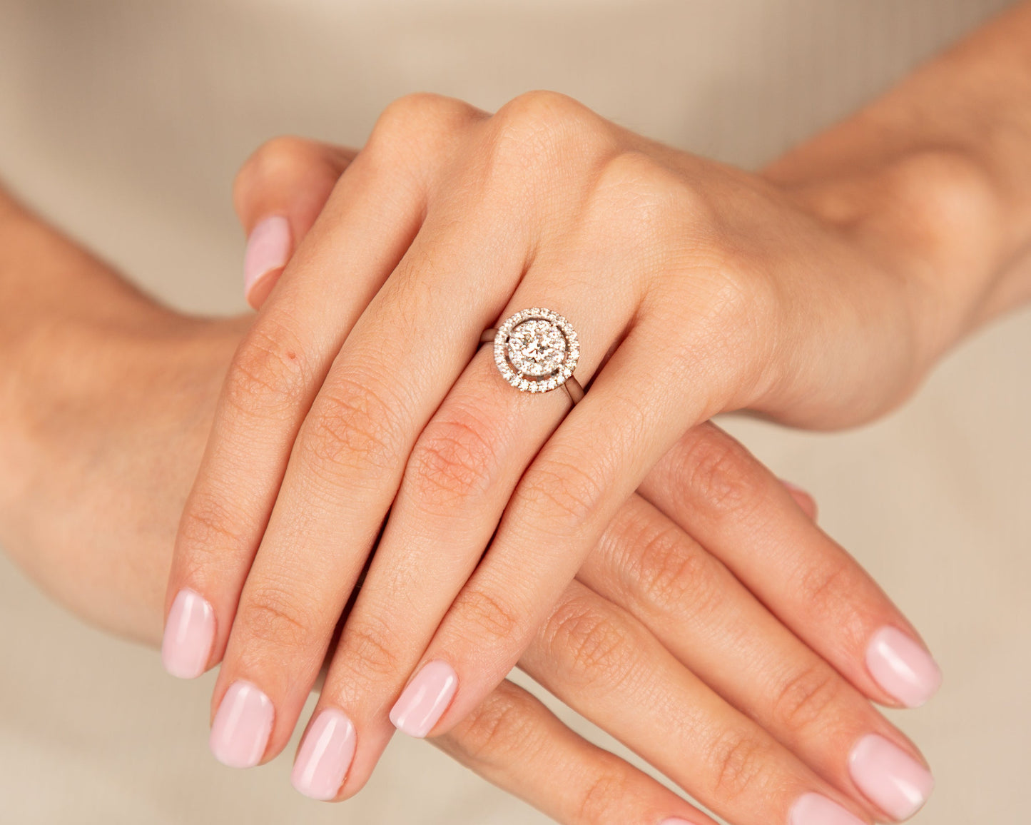 GIA Diamond Engagement Ring - Platinum