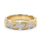 Natural Diamonds Ring - 14kt Yellow Gold