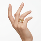 Natural Diamonds Ring - 14kt Yellow Gold