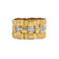 Natural Diamonds Ring - 14kt Yellow Gold