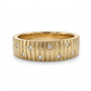 Natural Diamonds Ring - 14kt Yellow Gold